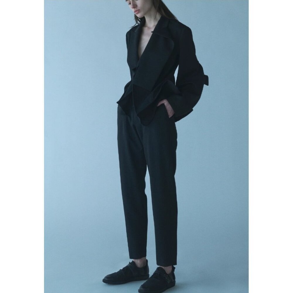 Y’s Yohji Yamamoto Black Wool Cropped Pants Women’s Size 2 Made in Japan